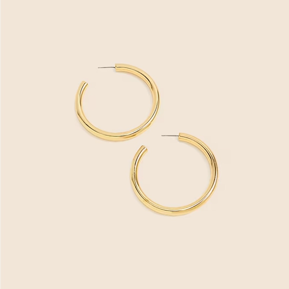 J. Crew Gold Hoop Earrings
